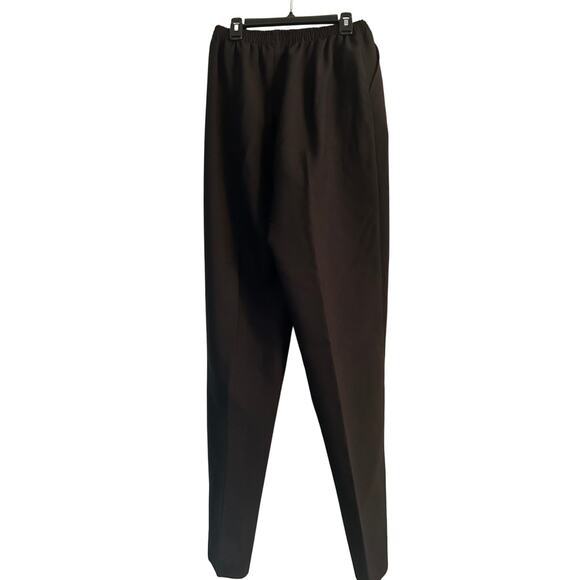 GUC Blair Women's Black Pants Front Seam Tall Elastic Waist Size 14T - Picture 2 of 3